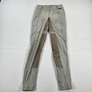 Kerrits Riding Crossover Full Seat Breeches in Tan Brown Women's Size Medium